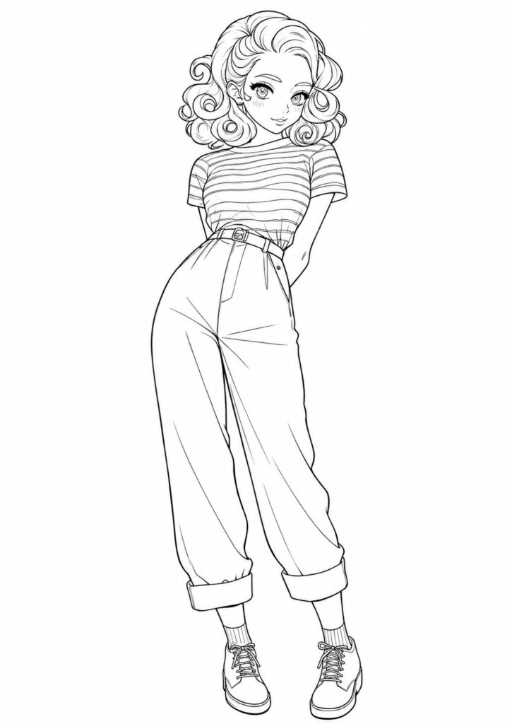 Vintage Fashion Coloring Book | Coloring-books.Havago