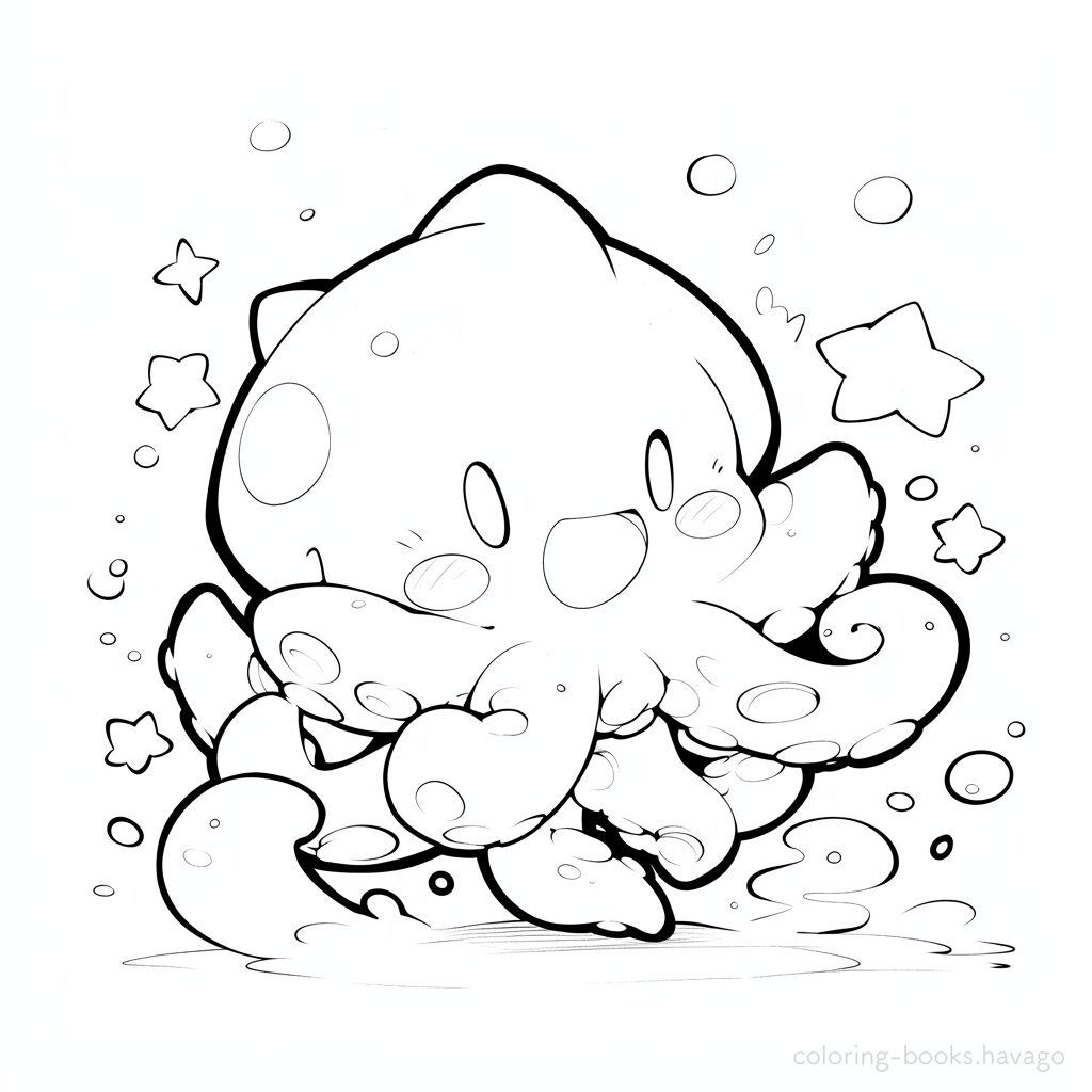 Octopus Coloring for kids | Havago
