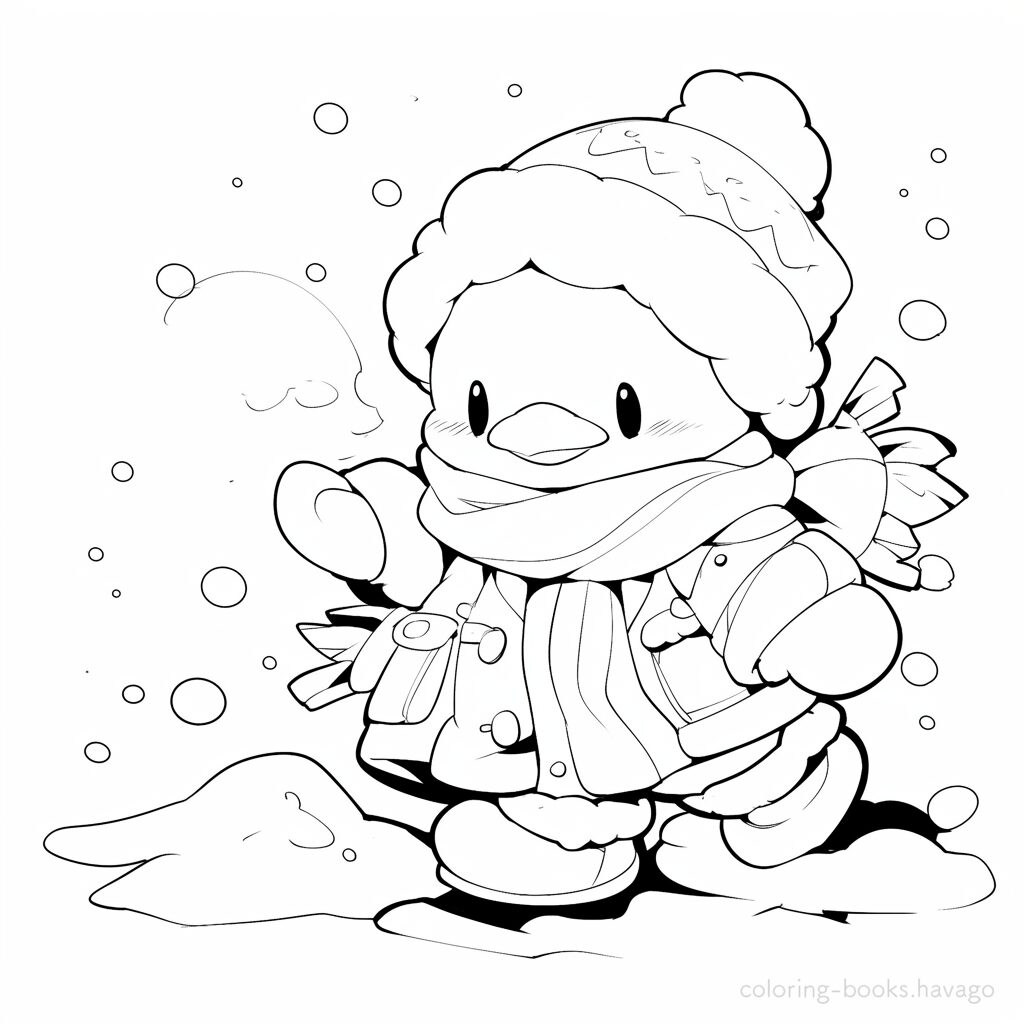 ペンギンのぬりえ | ハバゴ