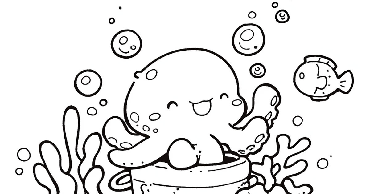 Octopus Coloring for kids | Havago