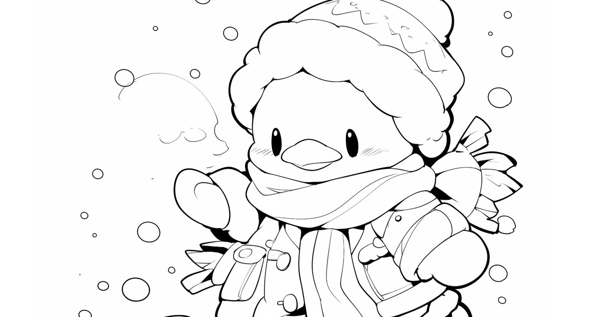 ペンギンのぬりえ | ハバゴ