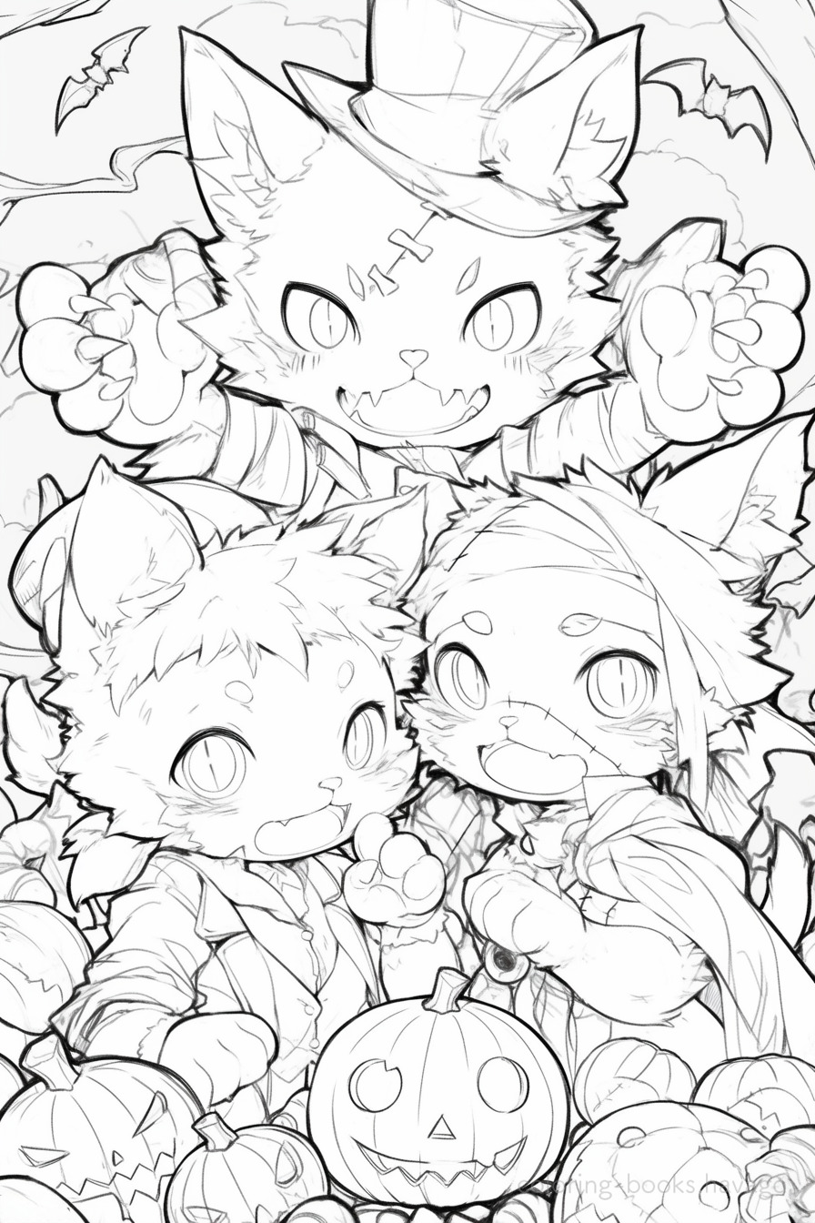 The Three Wolf Brothers Coloring Book. | havago