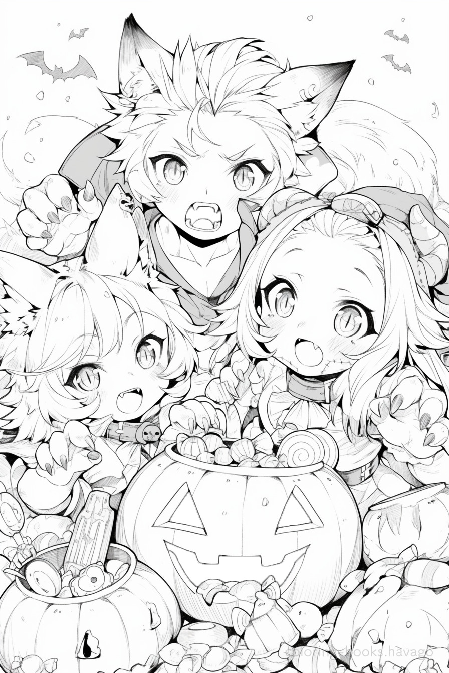 Halloween Costume Coloring Pages for Kids. | havago