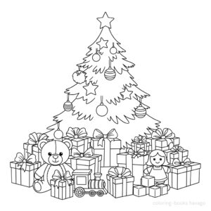 A lovely gift and a tree coloring page. | havago