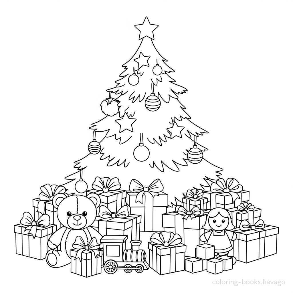 A lovely gift and a tree coloring page. | havago