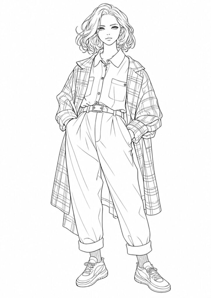 Vintage Fashion Coloring Book | Coloring-books.Havago