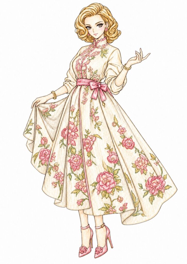 Vintage Fashion Coloring Book | Coloring-books.Havago