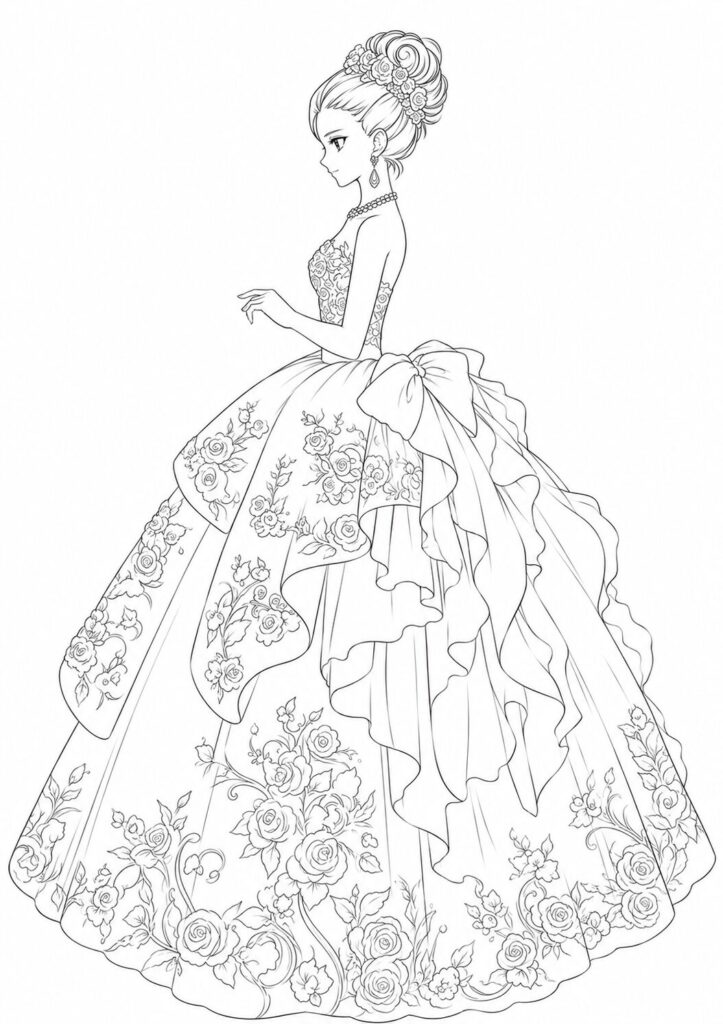 Vintage Fashion Coloring Book | Coloring-books.Havago