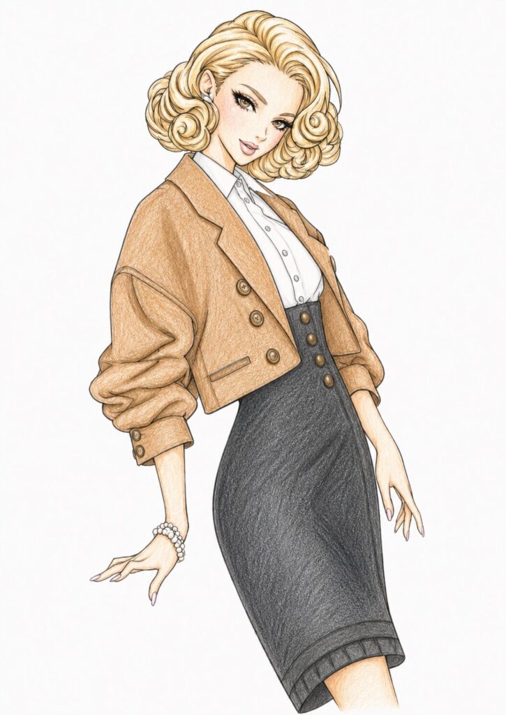 Vintage Fashion Coloring Book | Coloring-books.Havago